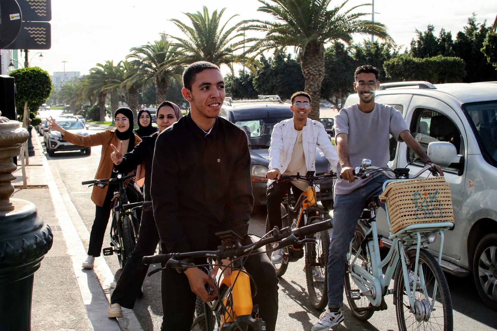 Sports Innovation Lab community taking part in a cycling activity